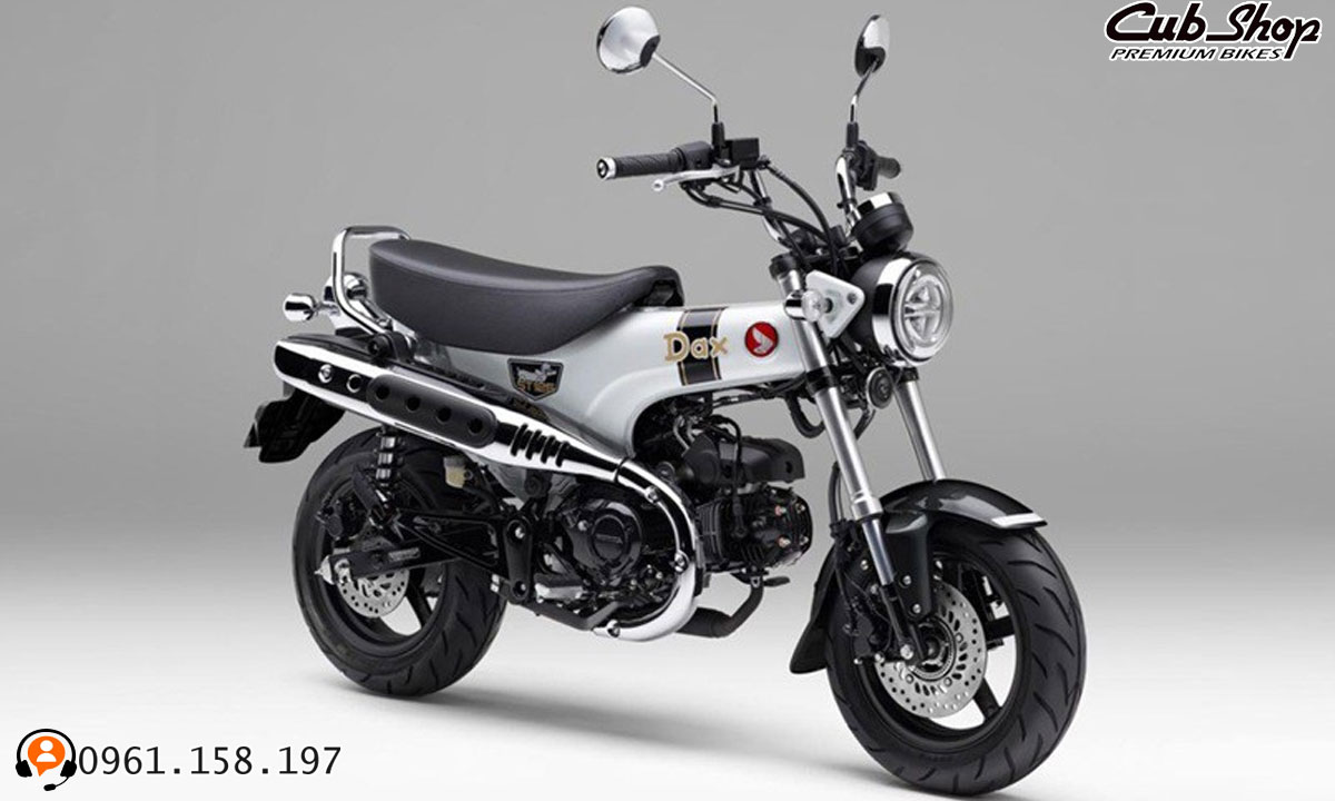 Honda Dax 125 2026 Original Màu Trắng: Vẻ Đẹp Tinh Khôi Trên Nền Khung T-Bone Huyền Thoại